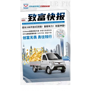#五菱电卡 创富神器，双层加强大梁，满载不惧